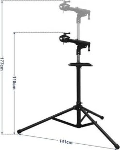 Merkloos Decopatent® PRO Montagestandaard Fiets - 360° Draaibaar - Verstelbaar + Gereedschapsbakje - Fiets Montage Reparatie Standaard -Outdoor Kampeerwinkel 967x1200 1